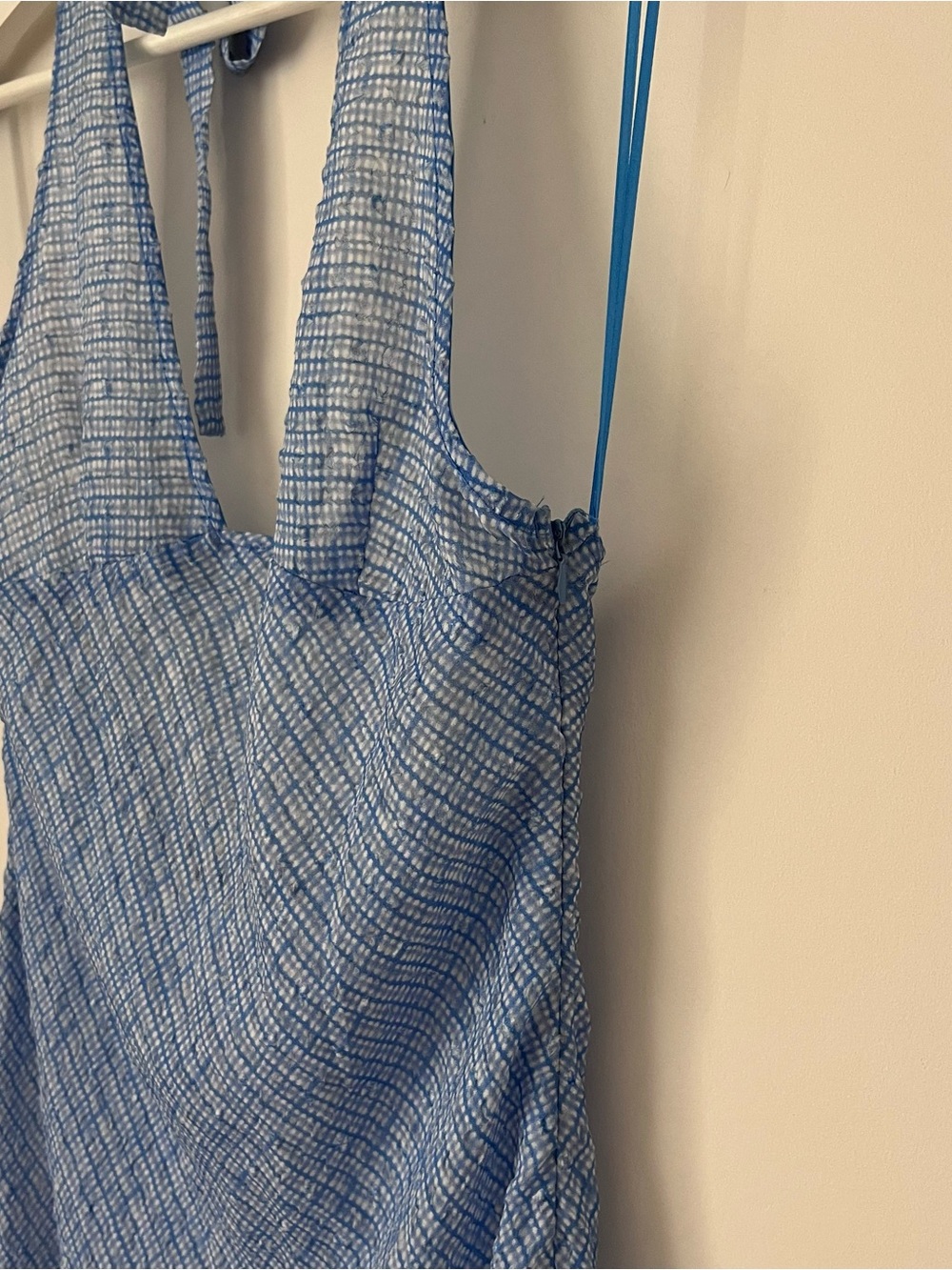 Lioness Sky Blue Halter V-Neck Maxi Dress - Picture 6 of 8
